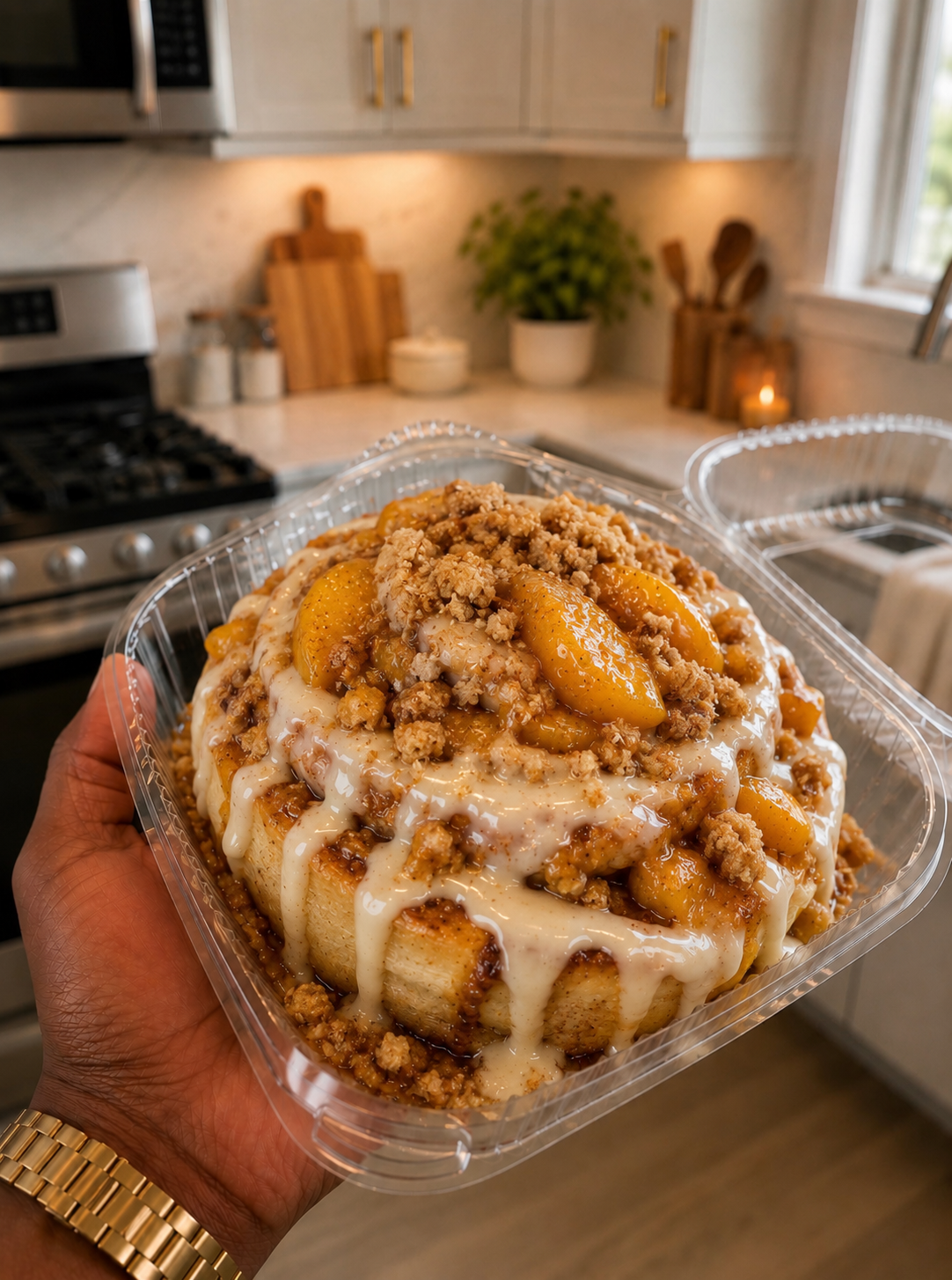 Peach Cobbler Roll