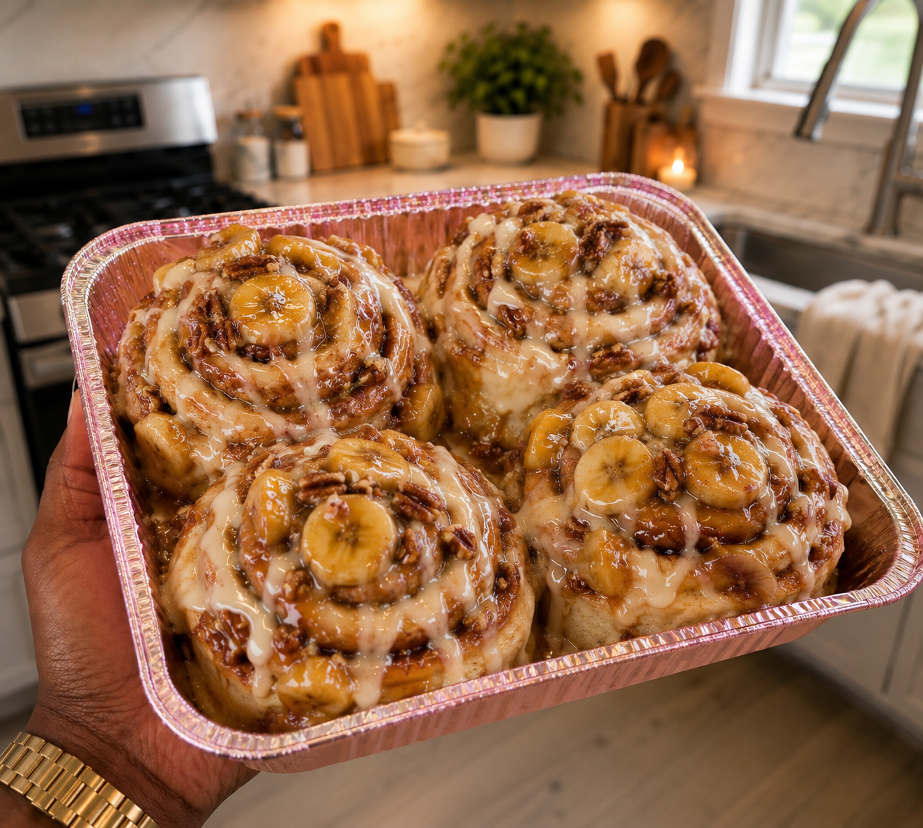 Bananas Foster Roll